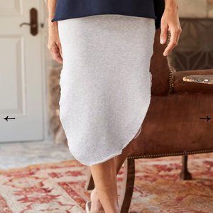 FRANK & EILEEN UNFORGETTABLE SKIRT TRIPLE FLEECE in Grey Melange~S